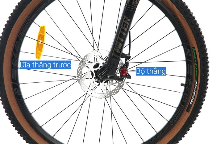 Xe Đạp Địa Hình MTB Twitter Leopard Pro Main 27.5 inch Size S Màu Cam