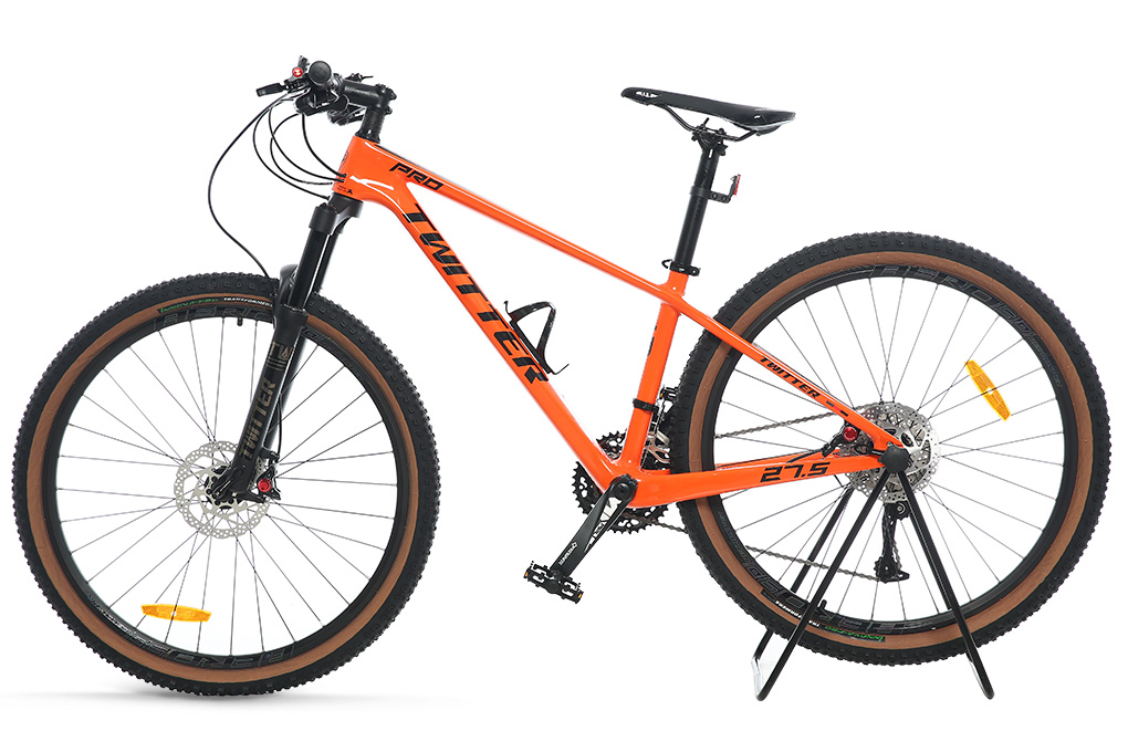 Xe Đạp Địa Hình MTB Twitter Leopard Pro Main 27.5 inch Size S Màu Cam