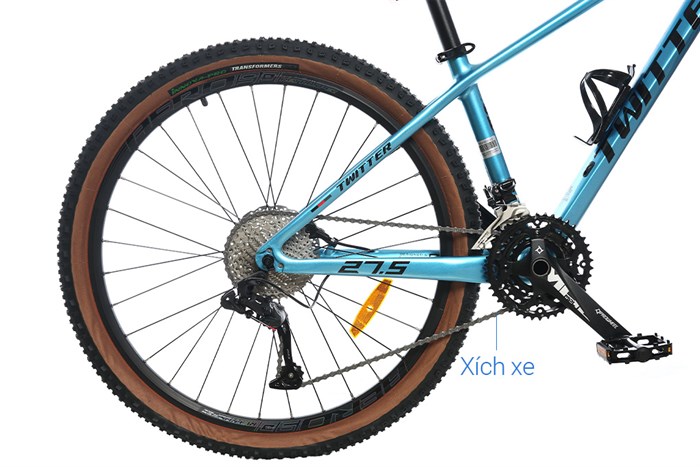 Xe Đạp Địa Hình MTB Twitter Leopard Pro Main 27.5 inch Size S Màu Xanh Dương