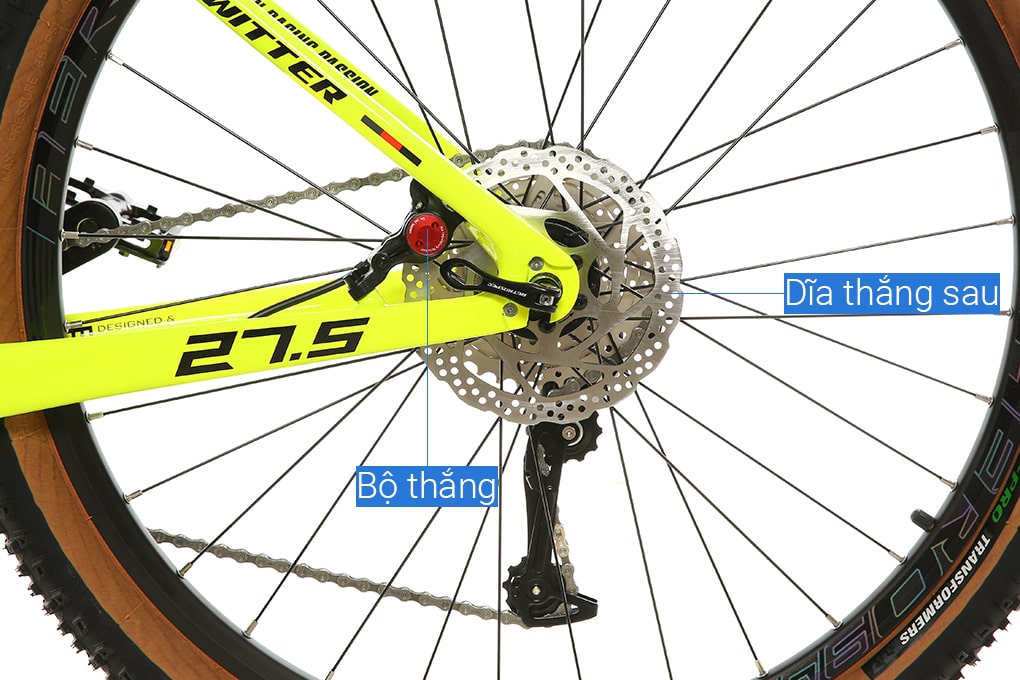 Xe Đạp Địa Hình MTB Twitter Leopard Pro Main 27.5 inch Size S Màu Vàng