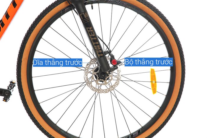Xe Đạp Địa Hình MTB Twitter Leopard Pro Main 29 inch Size S Màu Cam