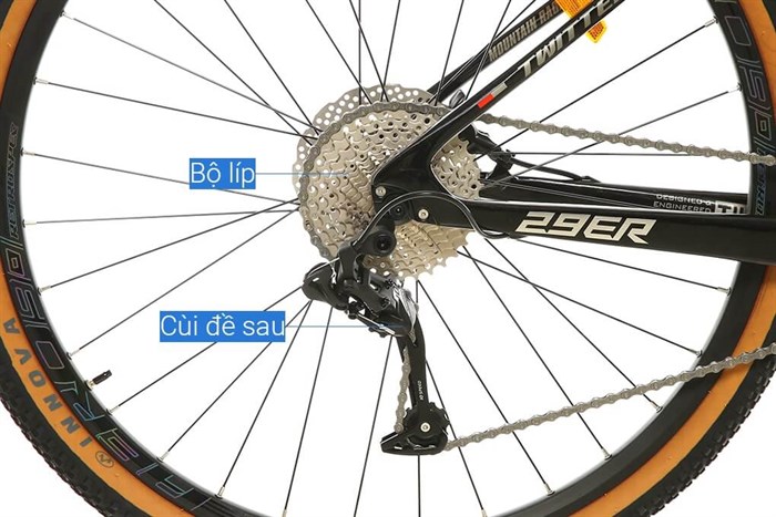 Xe Đạp Địa Hình MTB Twitter Leopard Pro Main 29 inch Size S Màu Đen