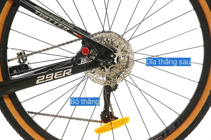 Xe Đạp Địa Hình MTB Twitter Leopard Pro Main 29 inch Size S Màu Đen