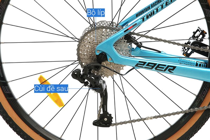Xe Đạp Địa Hình MTB Twitter Leopard Pro Main 29 inch Size S Màu Xanh Dương