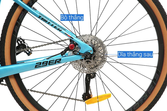 Xe Đạp Địa Hình MTB Twitter Leopard Pro Main 29 inch Size S Màu Xanh Dương