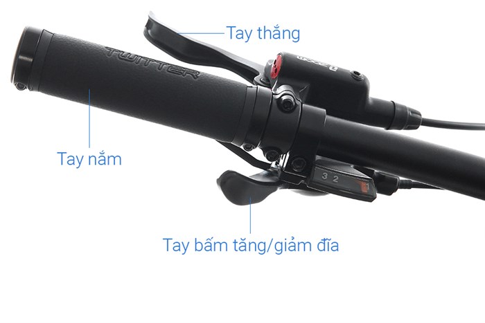 Xe Đạp Địa Hình MTB Twitter Storm 2.0 27.5 inch Size M Màu Đen - Đỏ