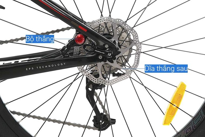 Xe Đạp Địa Hình MTB Twitter Storm 2.0 27.5 inch Size M Màu Đen - Đỏ