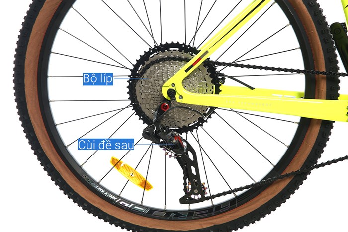 Xe Đạp Địa Hình MTB Twitter Storm 2.0 Main 27.5 inch Size M Màu Vàng