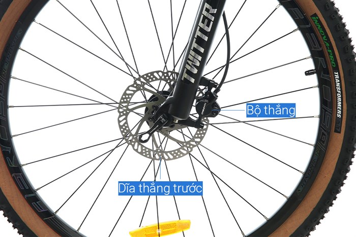 Xe Đạp Địa Hình MTB Twitter Storm 2.0 Main 27.5 inch Size M Màu Vàng