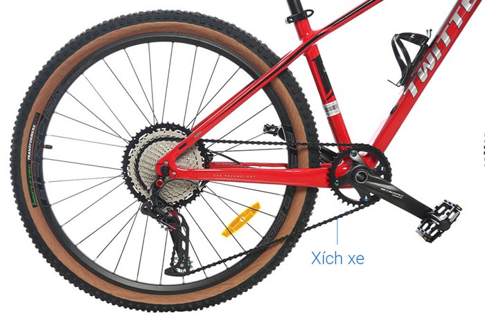 Xe Đạp Địa Hình MTB Twitter Storm 2.0 Main 27.5 inch Size S Màu Đỏ