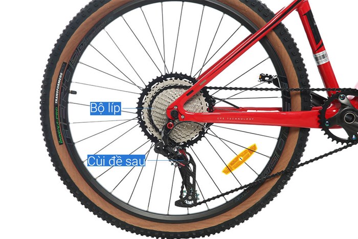 Xe Đạp Địa Hình MTB Twitter Storm 2.0 Main 27.5 inch Size S Màu Đỏ