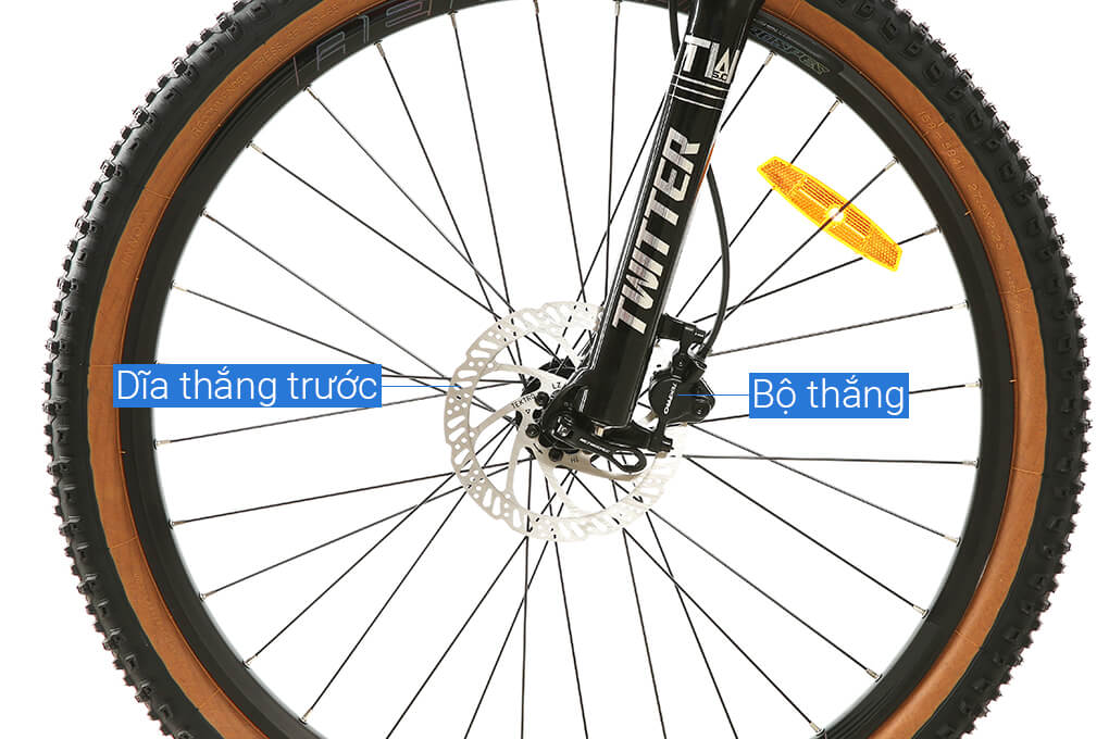 Xe Đạp Địa Hình MTB Twitter Storm 2.0 Main 27.5 inch Size S Màu Xám