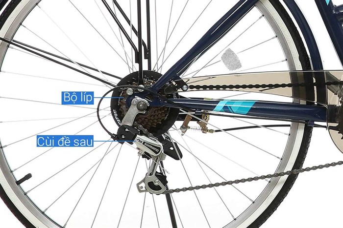 Xe Đạp Đường Phố City Pacific Ravella XT 26 inch Màu Xanh Dương