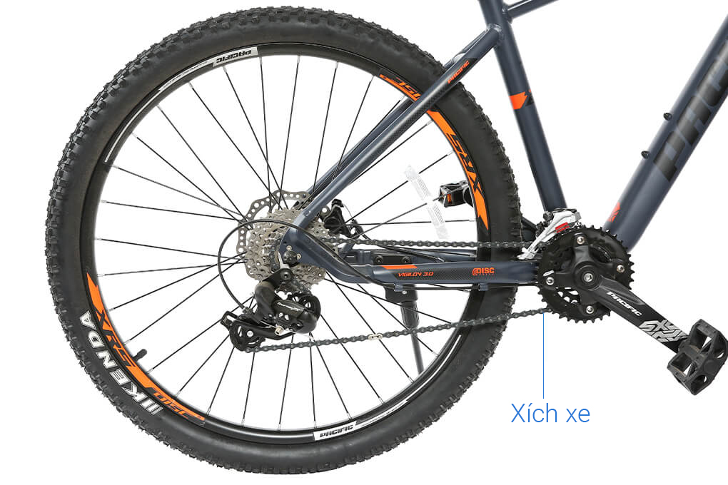 Xe Đạp Địa Hình MTB Pacific Vigilon 3.0 27.5 inch Màu Xám - Cam