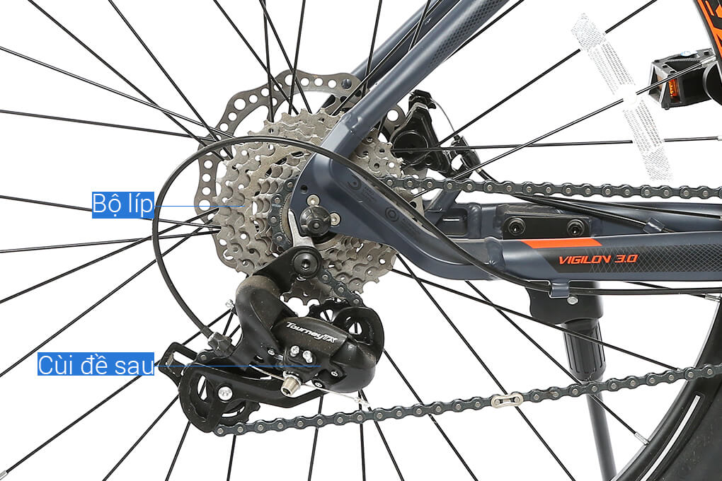 Xe Đạp Địa Hình MTB Pacific Vigilon 3.0 27.5 inch Màu Xám - Cam