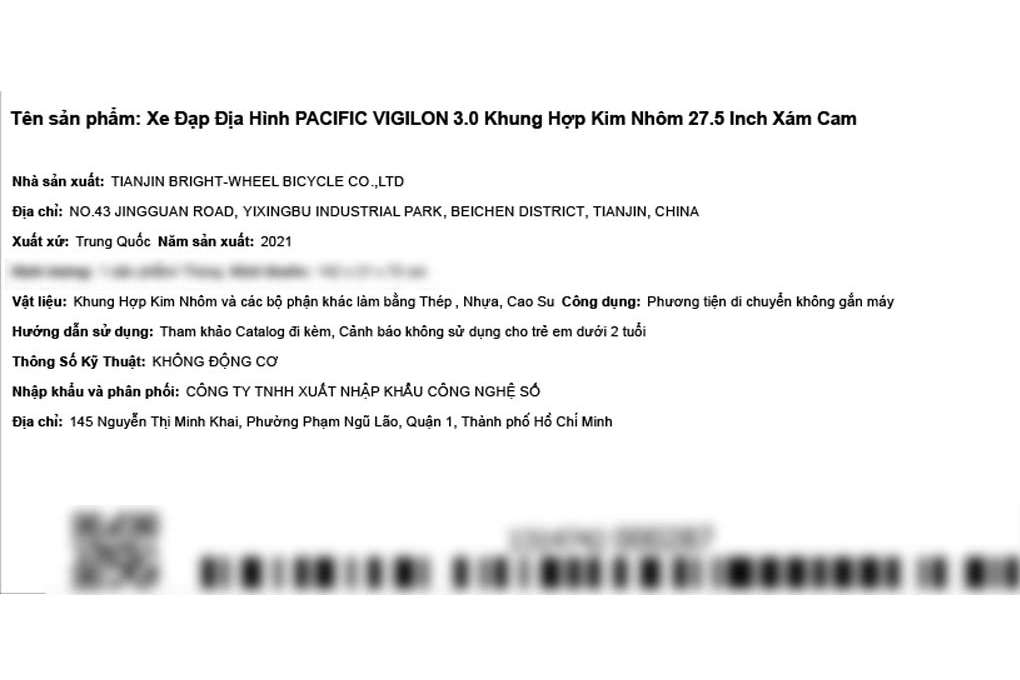 Xe Đạp Địa Hình MTB Pacific Vigilon 3.0 27.5 inch Màu Xám - Cam