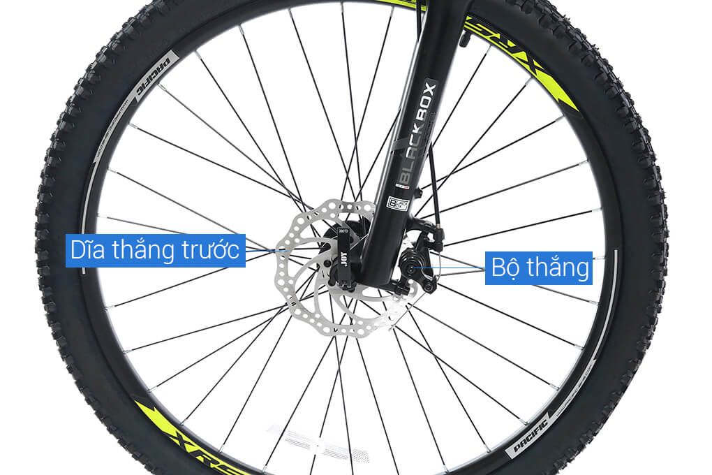 Xe Đạp Địa Hình MTB Pacific Vigilon 3.0 27.5 inch Màu Đen - Xanh lá