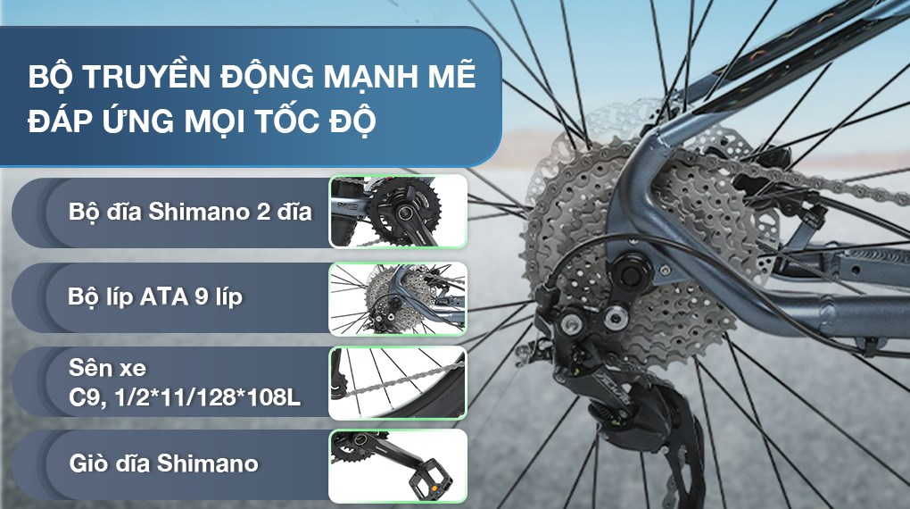 Xe Đạp Địa Hình MTB Pacific Carmeron 5.0 27.5 inch