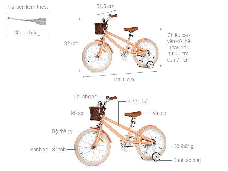 Xe Đạp Trẻ Em Royal Baby RB18B-6-3 18 inch