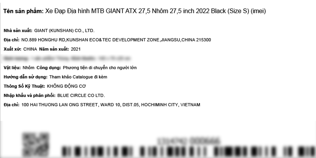 Xe Đạp Địa Hình MTB Giant ATX 27,5 (2022) 27.5 inch Size S - 2