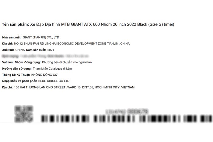 Xe Đạp Địa Hình MTB Giant ATX 660 (2022) 26 inch Size S