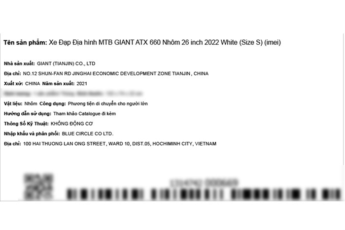 Xe Đạp Địa Hình MTB Giant ATX 660 (2022) 26 inch Size S
