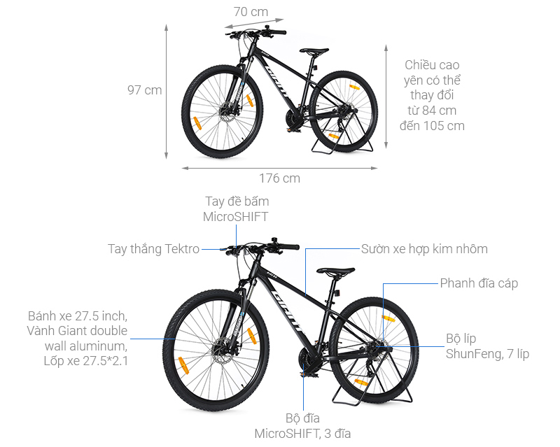 Xe Đạp Địa Hình MTB Giant Rincon 2 (2022) 27.5 inch Size M