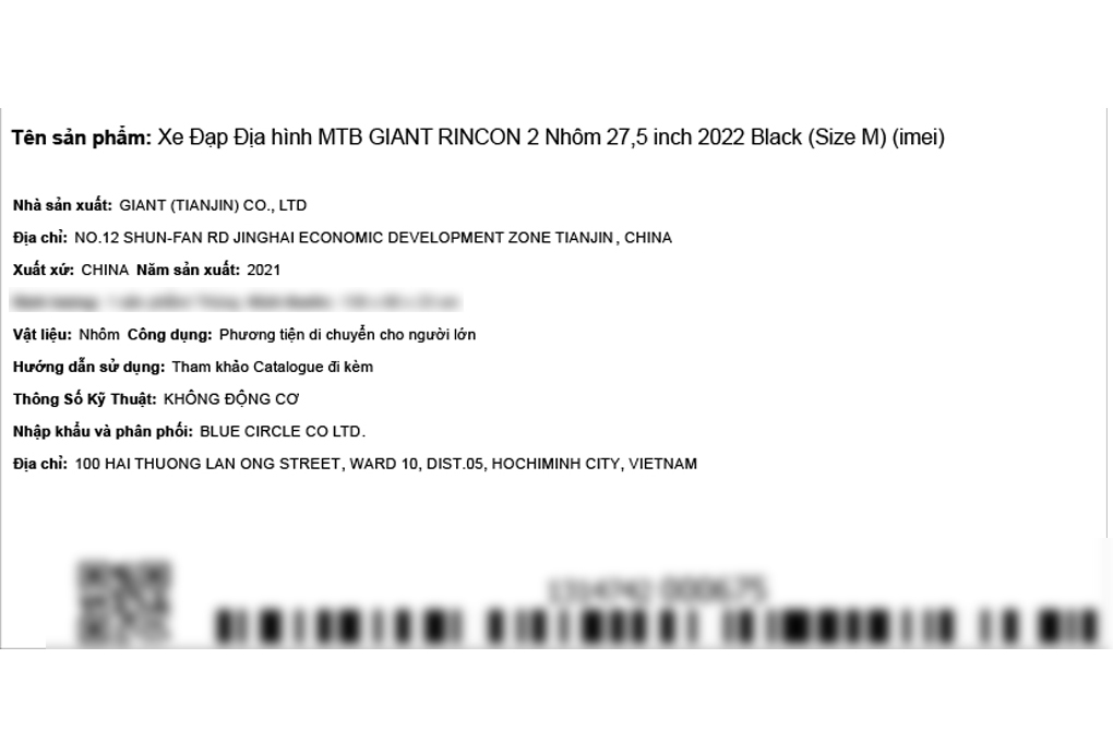 Xe Đạp Địa Hình MTB Giant Rincon 2 (2022) 27.5 inch Size M