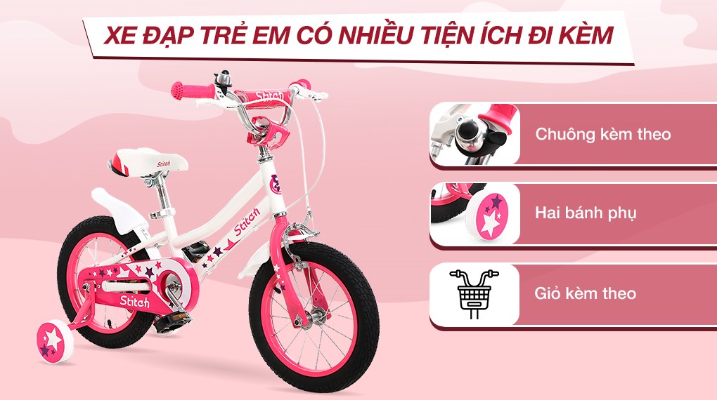 Xe Đạp Trẻ Em Stitch Goya Rabbit JY902-14 14 inch