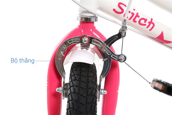 Xe Đạp Trẻ Em Stitch Goya Rabbit JY902-14 14 inch Màu Trắng - Hồng