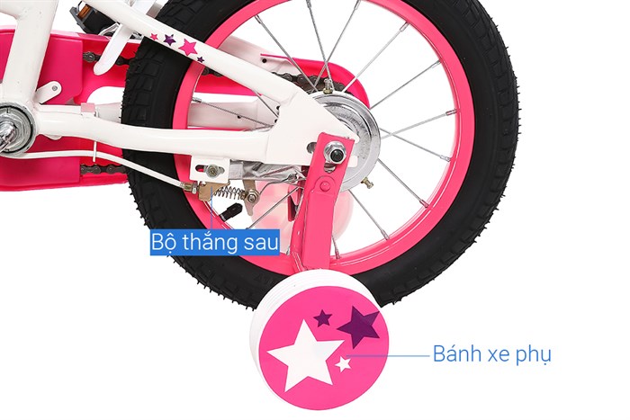 Xe Đạp Trẻ Em Stitch Goya Rabbit JY902-14 14 inch Màu Trắng - Hồng