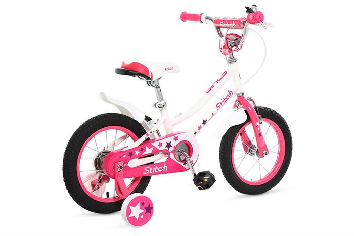Xe Đạp Trẻ Em Stitch Goya Rabbit JY902-14 14 inch Màu Trắng - Hồng