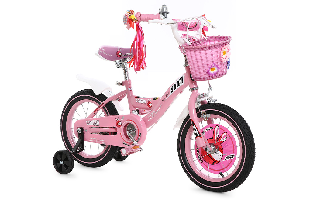 Xe Đạp Trẻ Em Stitch Goya Rabbit JY902-14 14 inch Màu Hồng