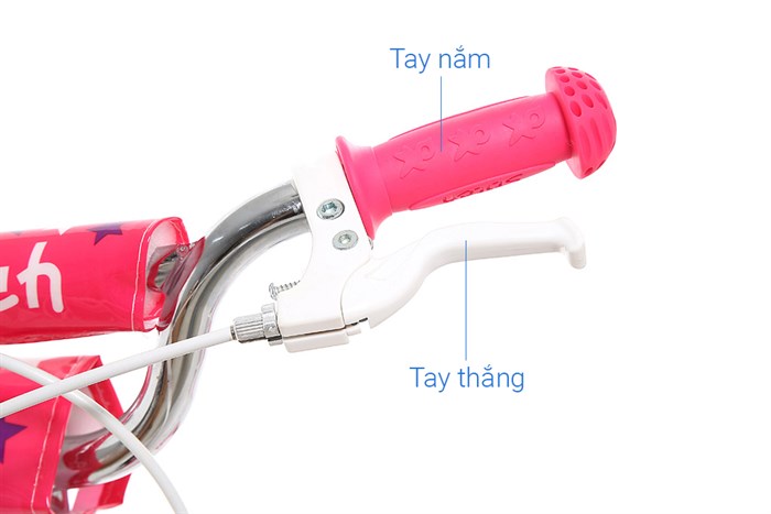 Xe Đạp Trẻ Em Stitch Goya Rabbit JY902-14 14 inch Màu Trắng - Hồng