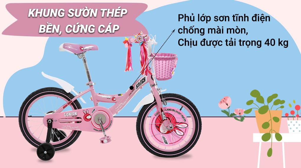 Xe Đạp Trẻ Em Stitch Goya Rabbit JY902-16 16 inch