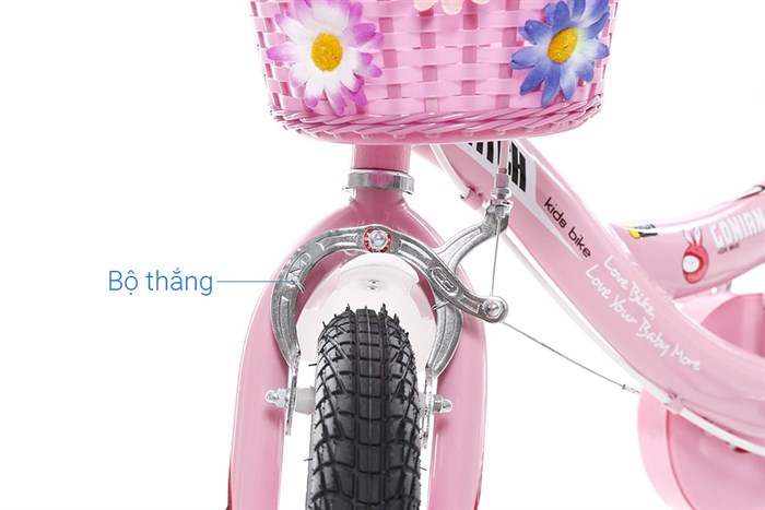 Xe Đạp Trẻ Em Stitch Goya Rabbit JY902-16 16 inch Màu Hồng