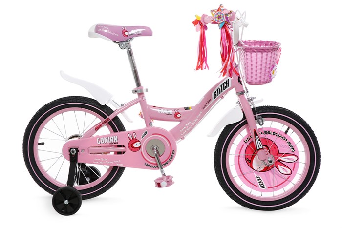 Xe Đạp Trẻ Em Stitch Goya Rabbit JY902-16 16 inch Màu Hồng