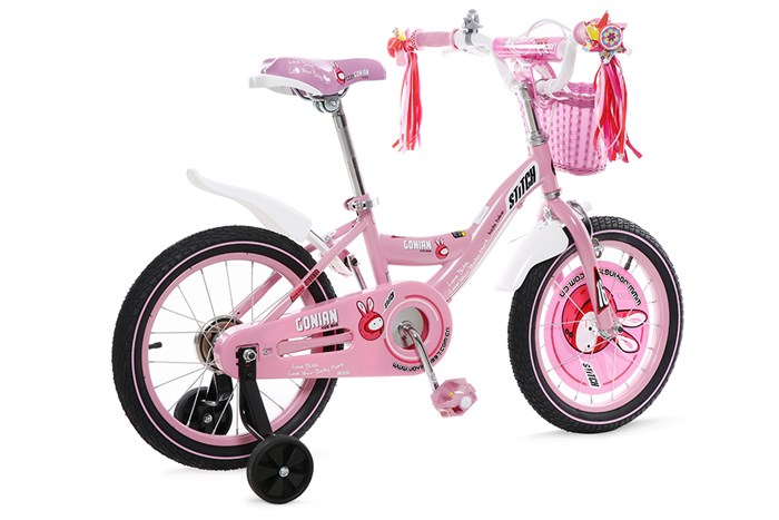 Xe Đạp Trẻ Em Stitch Goya Rabbit JY902-16 16 inch Màu Hồng