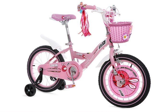 Xe Đạp Trẻ Em Stitch Goya Rabbit JY902-16 16 inch Màu Hồng