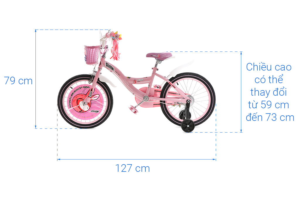 Xe đạp trẻ em Stitch Goya Rabbit JK902-18 18 inch