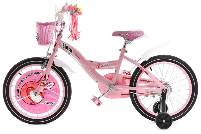 Xe Đạp Trẻ Em Stitch Goya Rabbit JK902-18 18 inch Màu Hồng