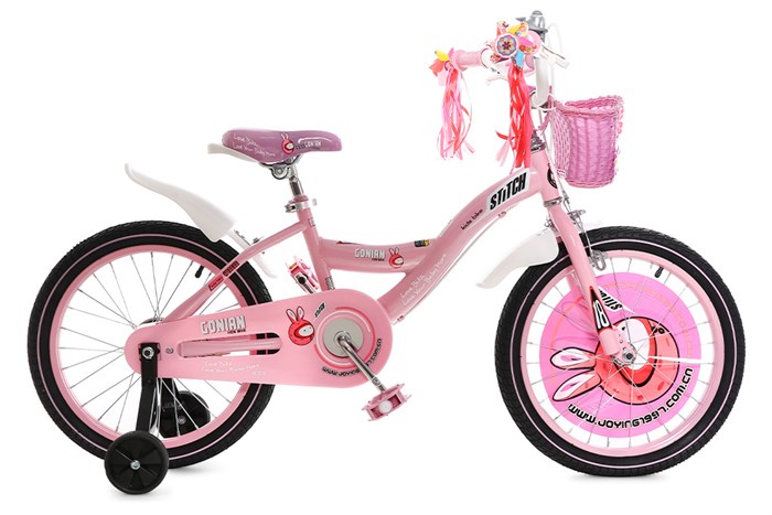 Xe Đạp Trẻ Em Stitch Goya Rabbit JK902-18 18 inch Màu Hồng