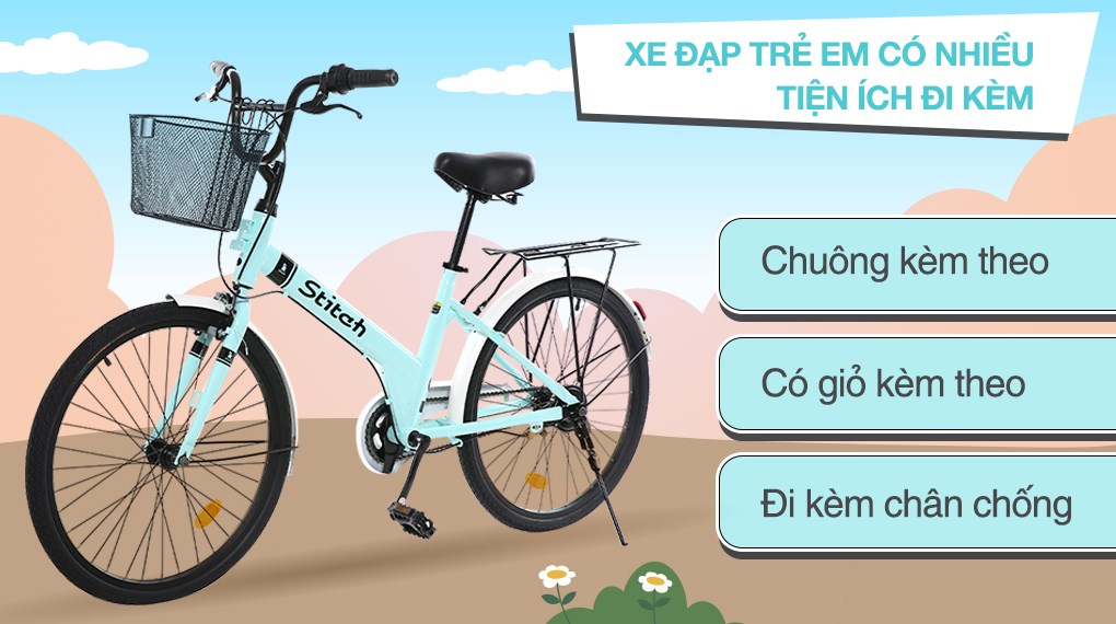 Xe Đạp Trẻ Em Stitch Roman JK2401 24 inch