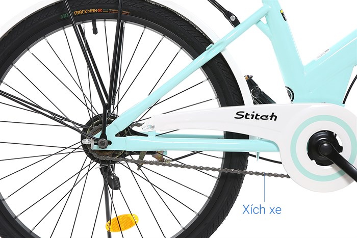 Xe Đạp Trẻ Em Stitch Roman JK2401 24 inch Màu Xanh Dương