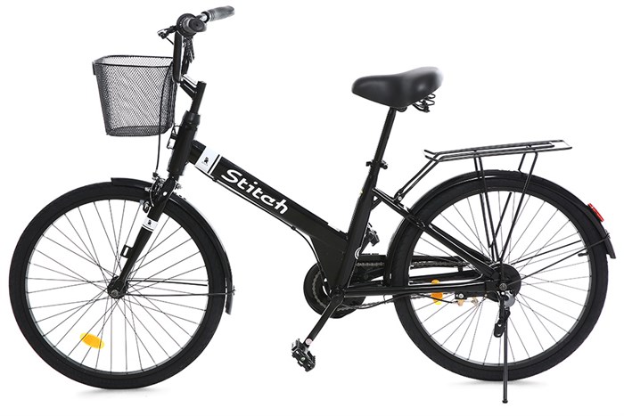 Xe Đạp Trẻ Em Stitch Roman JK2401 24 inch Màu Đen