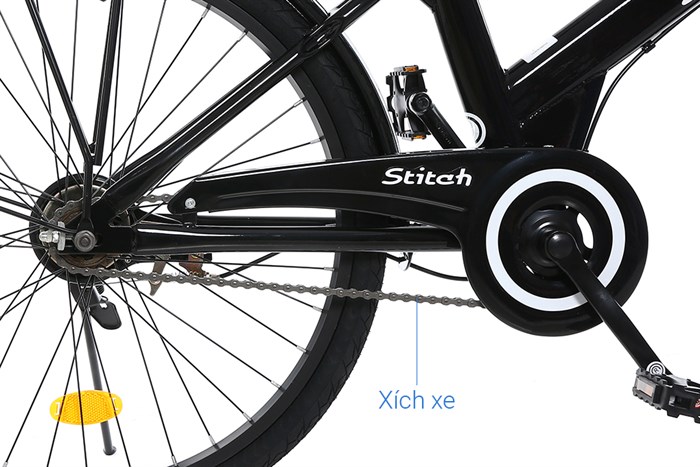 Xe Đạp Trẻ Em Stitch Roman JK2401 24 inch Màu Đen