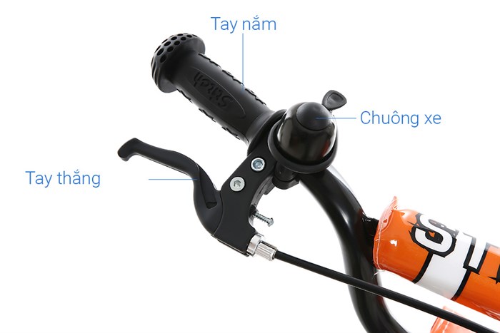 Xe Đạp Trẻ Em Stitch Happy Fish JY907-16 16 inch Màu Cam