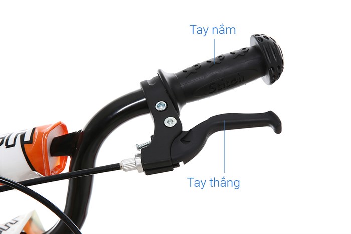 Xe Đạp Trẻ Em Stitch Happy Fish JY907-16 16 inch Màu Cam