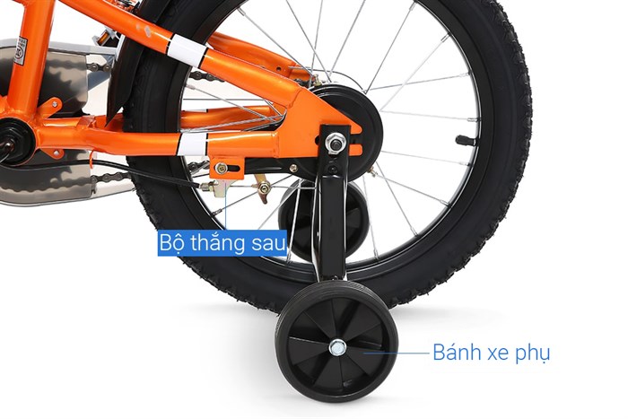 Xe Đạp Trẻ Em Stitch Happy Fish JY907-16 16 inch Màu Cam