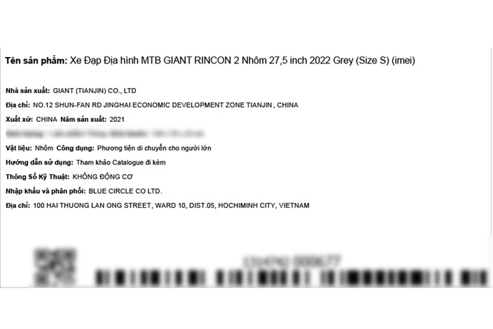 Xe Đạp Địa Hình MTB Giant Rincon 2 (2022) 27.5 inch Size S